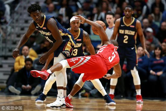 火箭再度击败鹈鹕，保持不败